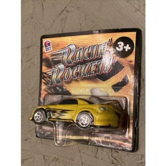 Taco Bell - Racin' Rockets - 2002 - Yellow Car - Collect All 4 - Picture 4 of 4